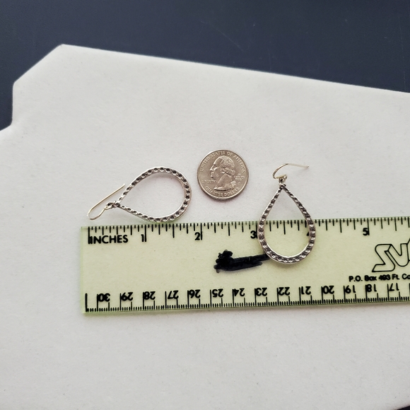 Didae Sterling Teardrop Dangle Earrings 1 3/8” Long ⬇️PRICE DROP⬇️ - Picture 9 of 10